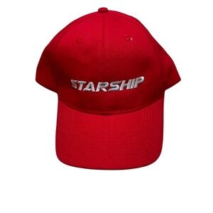 NWT Fersten Worldwide Mens Red Adjustable Starship Snapback Cap Hat